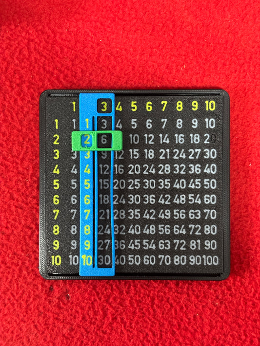 Multiplication Slider Chart for Kids | Interactive Times Table Learning Tool | Reusable Math Practice Board