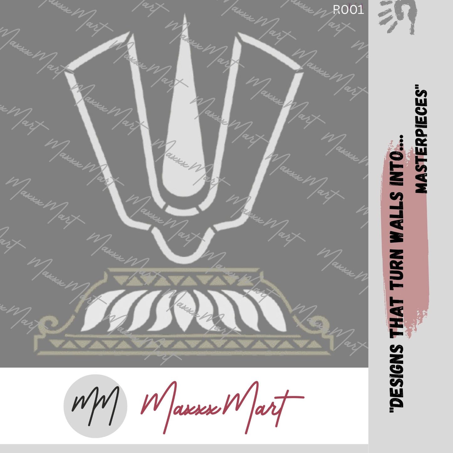 Maxxxmart Wall Stencils   – Divine Wall Stencil Collection (Inches)