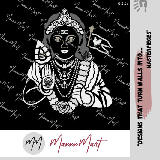 Maxxxmart Goddess Murugan Stencil – Divine Spiritual Design