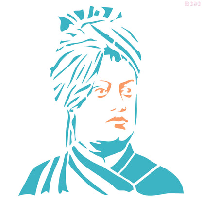 Maxxxmart - Swami Vivekananda wall stencil (Inches)