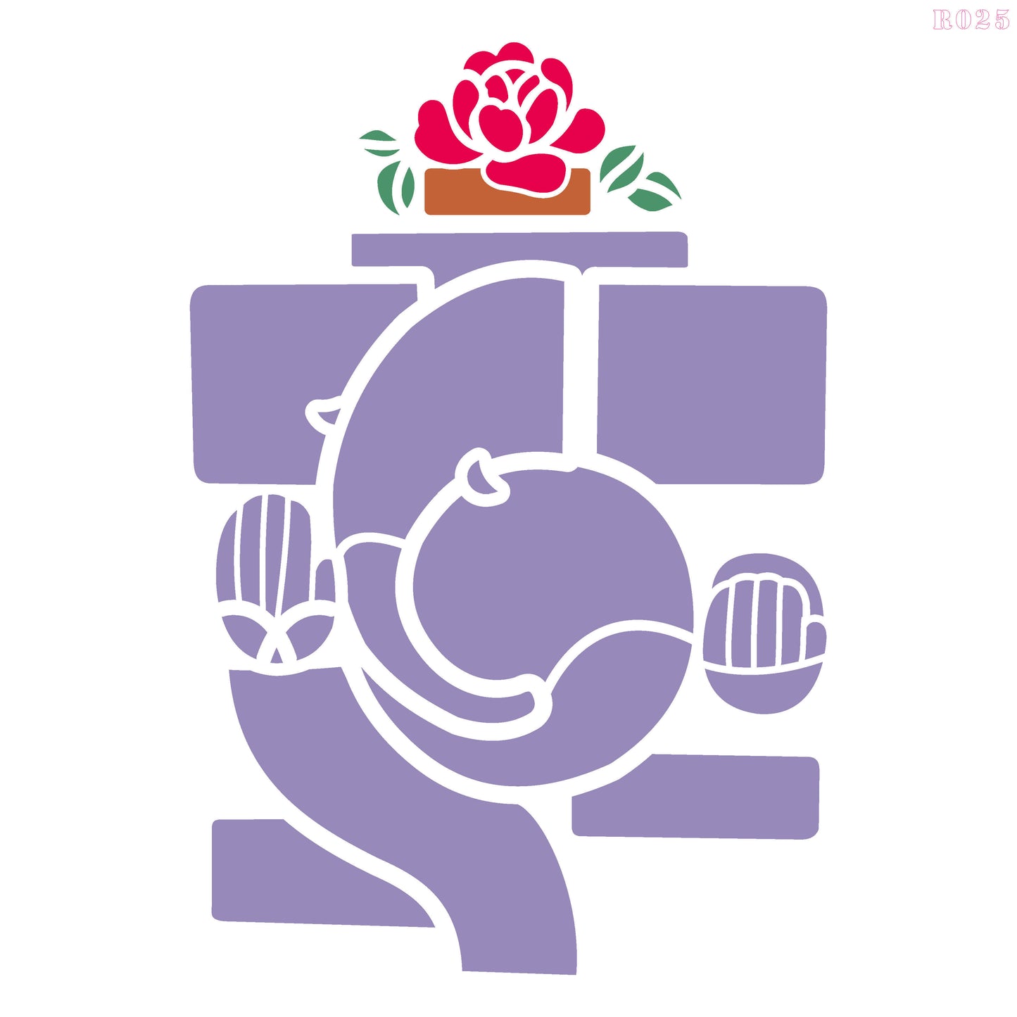 Maxxxmart Ganesha Wall Stencil (Inches)