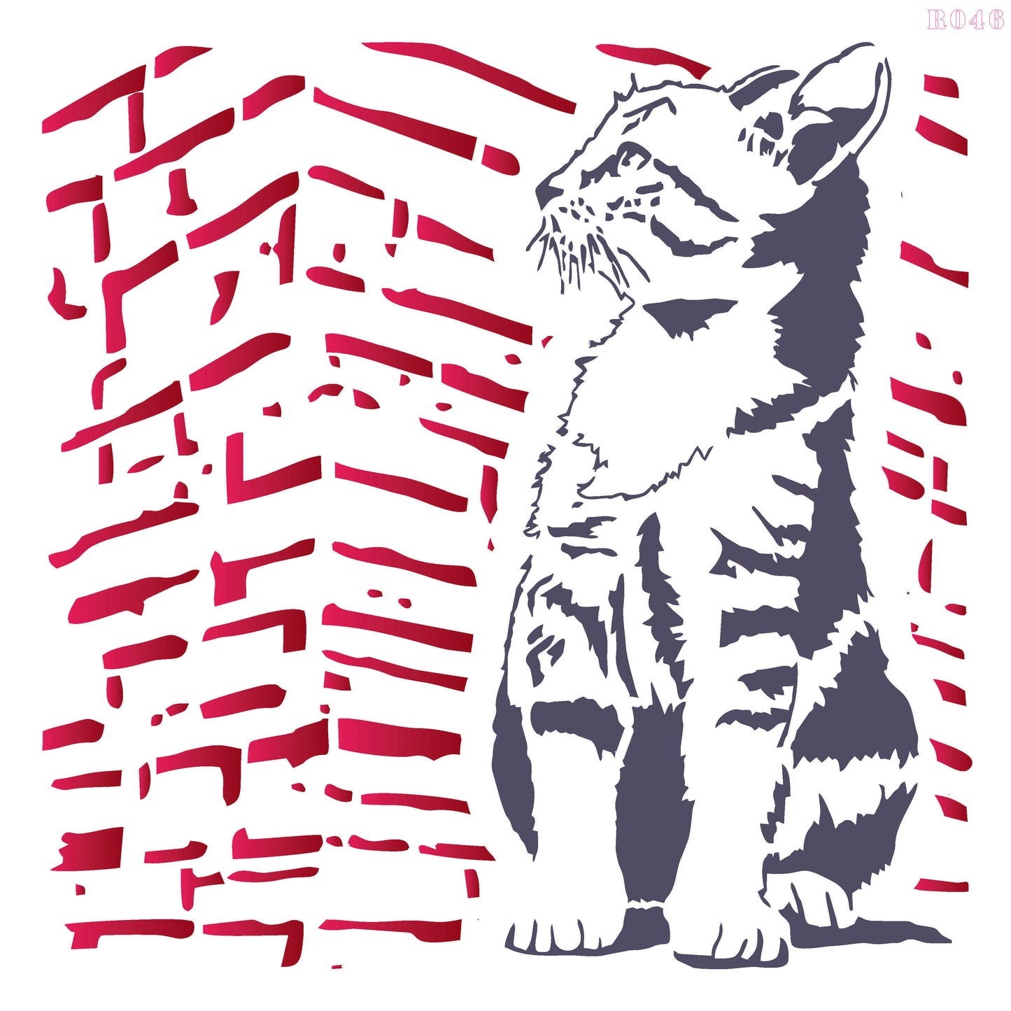 Maxxxmart - Cat and Horse Stencil (Inches)