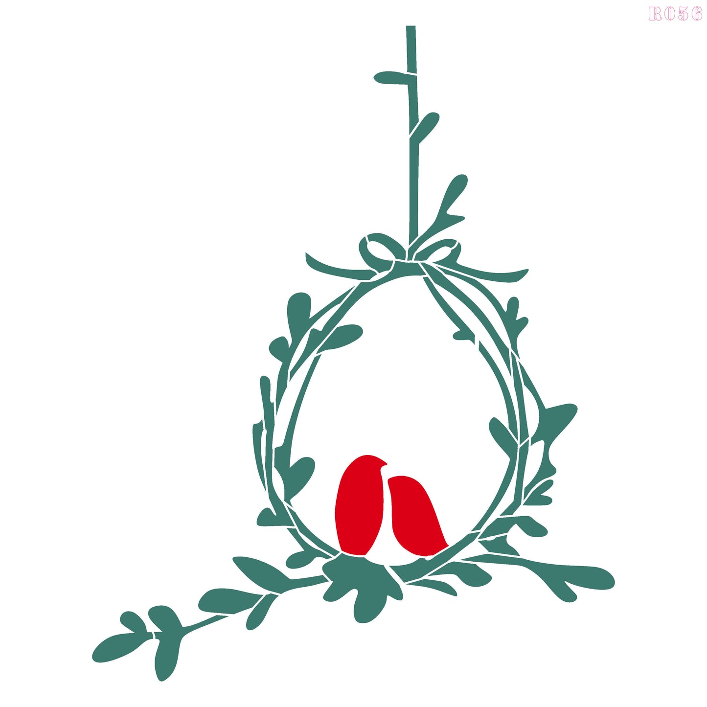 Maxxxmart - creative birds wall stencil-2 (Inches)