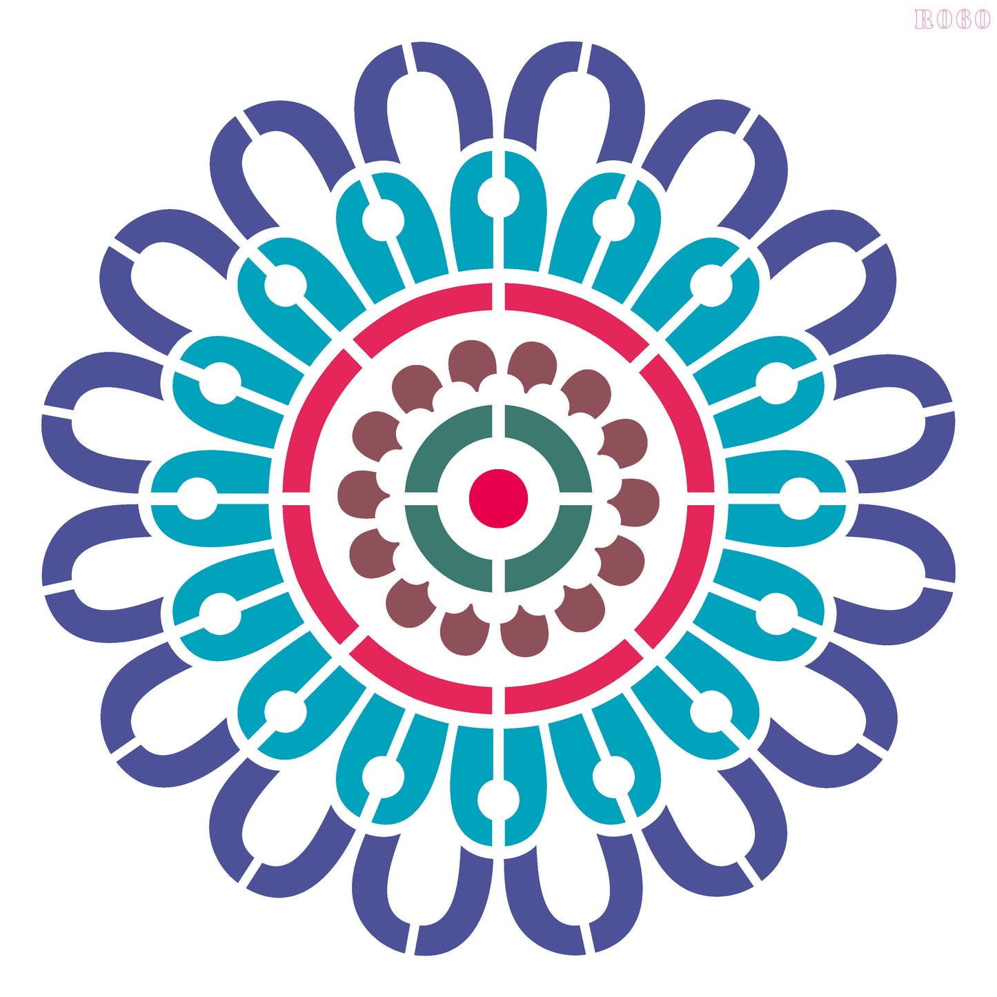 Maxxxmart-Radial Bloom Mandala (Inches)