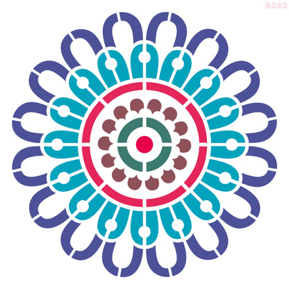 Maxxxmart-Radial Bloom Mandala (Inches)