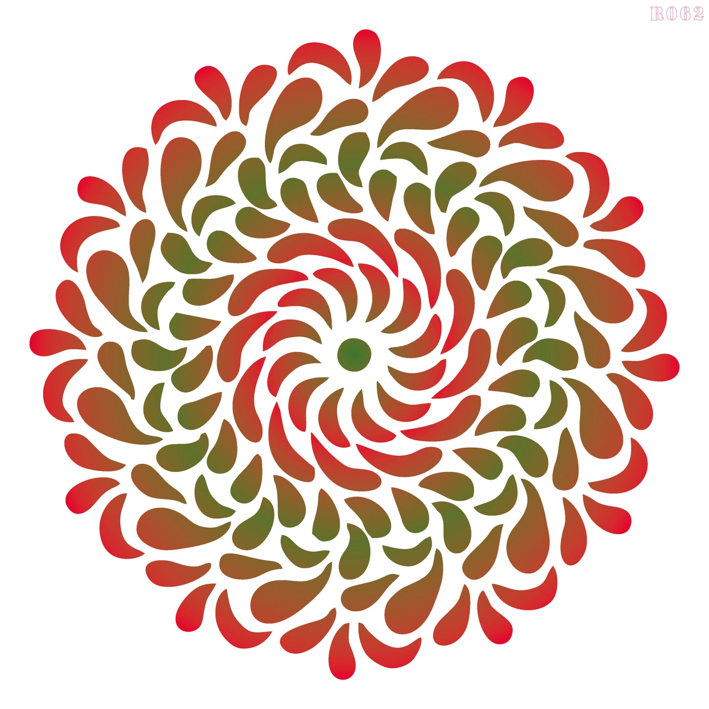 Maxxxmart - Vortex Petals Design Mandala-1 (Inches)