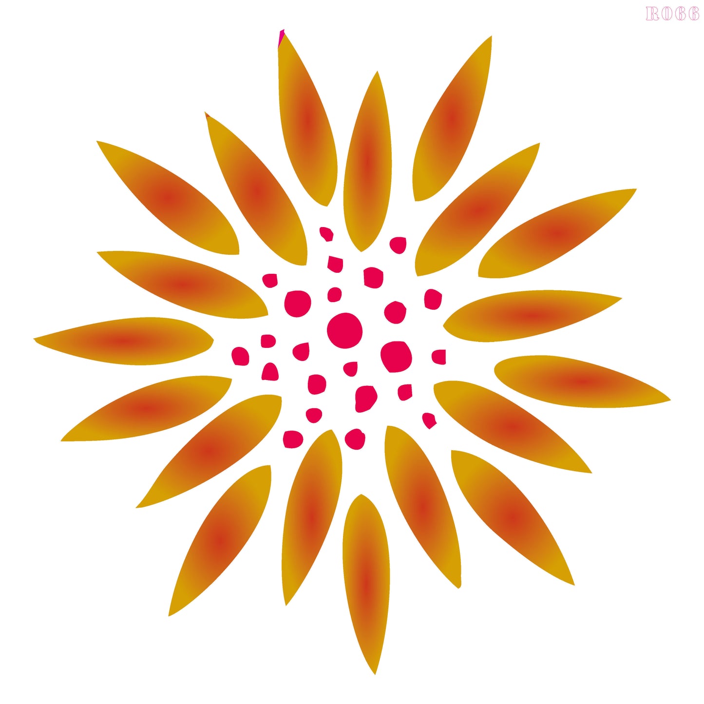 Maxxxmart - Vortex Petals Design Mandala-2 (Inches)