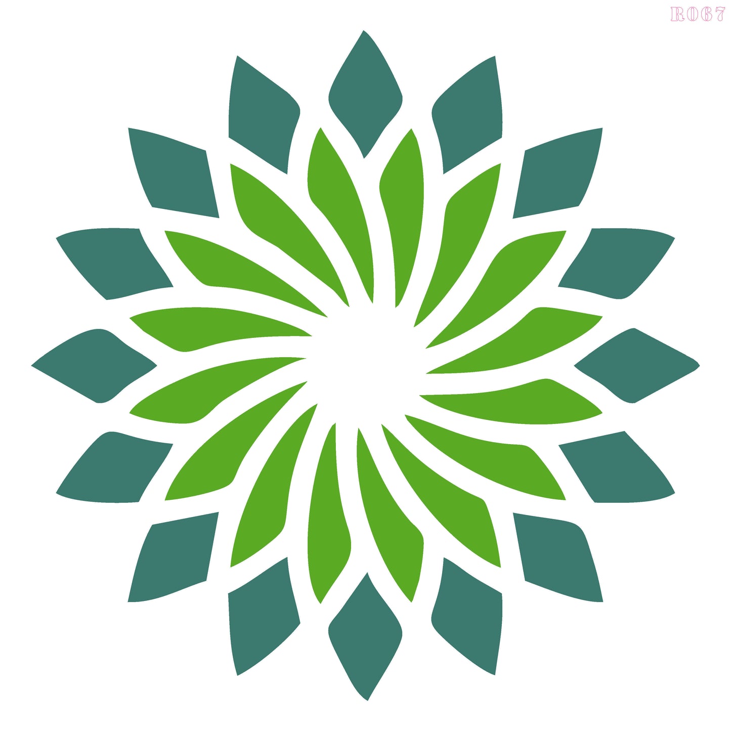 Maxxxmart - Vortex Petals Design Mandala-2 (Inches)