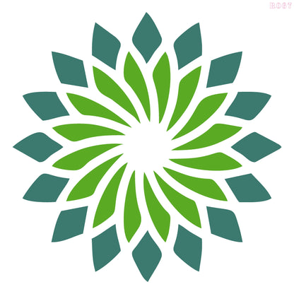 Maxxxmart - Vortex Petals Design Mandala-2 (Inches)