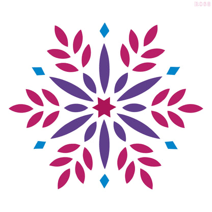 Maxxxmart - Vortex Petals Design Mandala-1 (Inches)