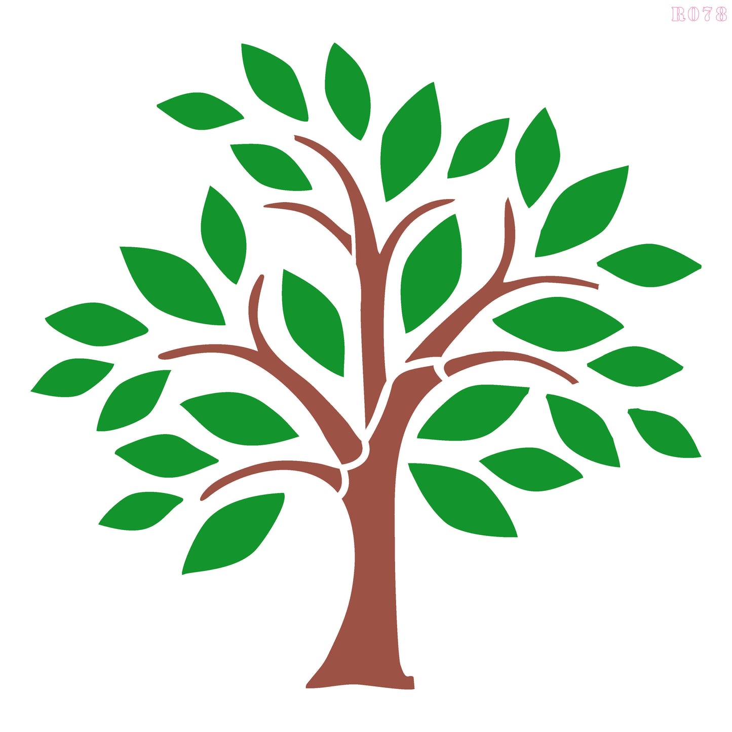 MaxxxMart - Tree wall stencil-1 (Inches)