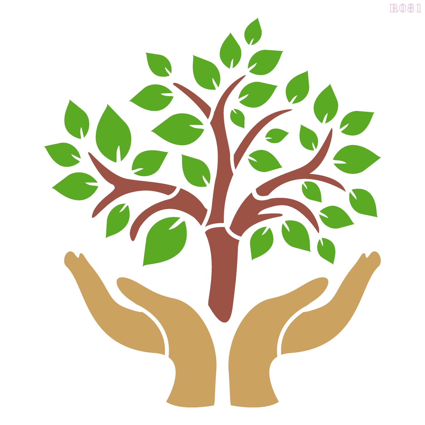 MaxxxMart - Tree wall stencil-1 (Inches)