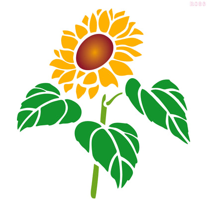 MaxxxMart - Flowers Wall Stencils-1 (Inches)