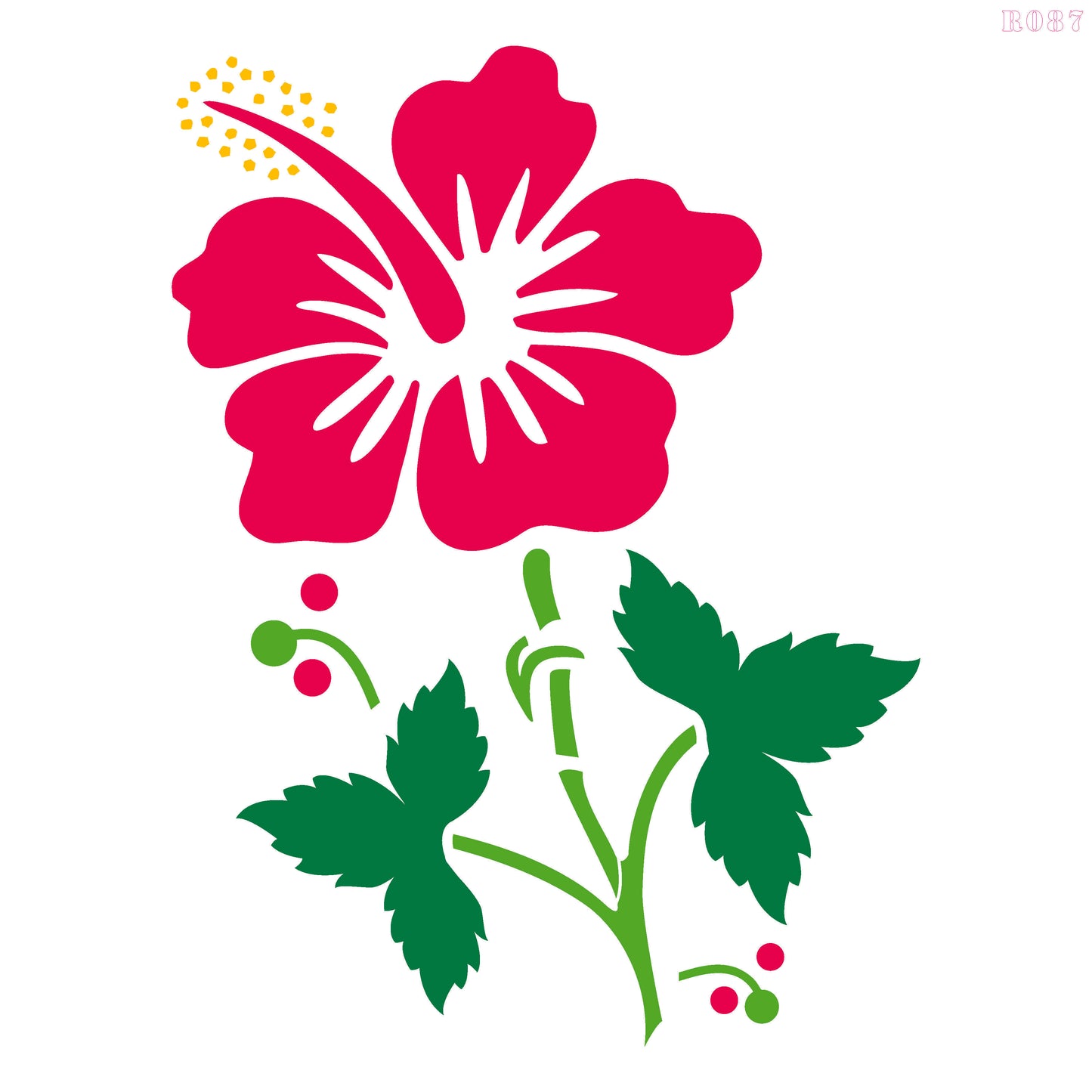 MaxxxMart - Flowers Wall Stencils-1 (Inches)