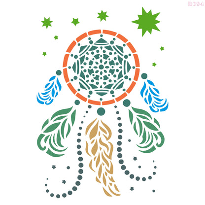 Maxxxmart - Mystic Dreamcatcher Stencil (Inches)