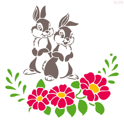 Maxxxmart - Vintage Garden Gatherer wall  Stencil (Inches)