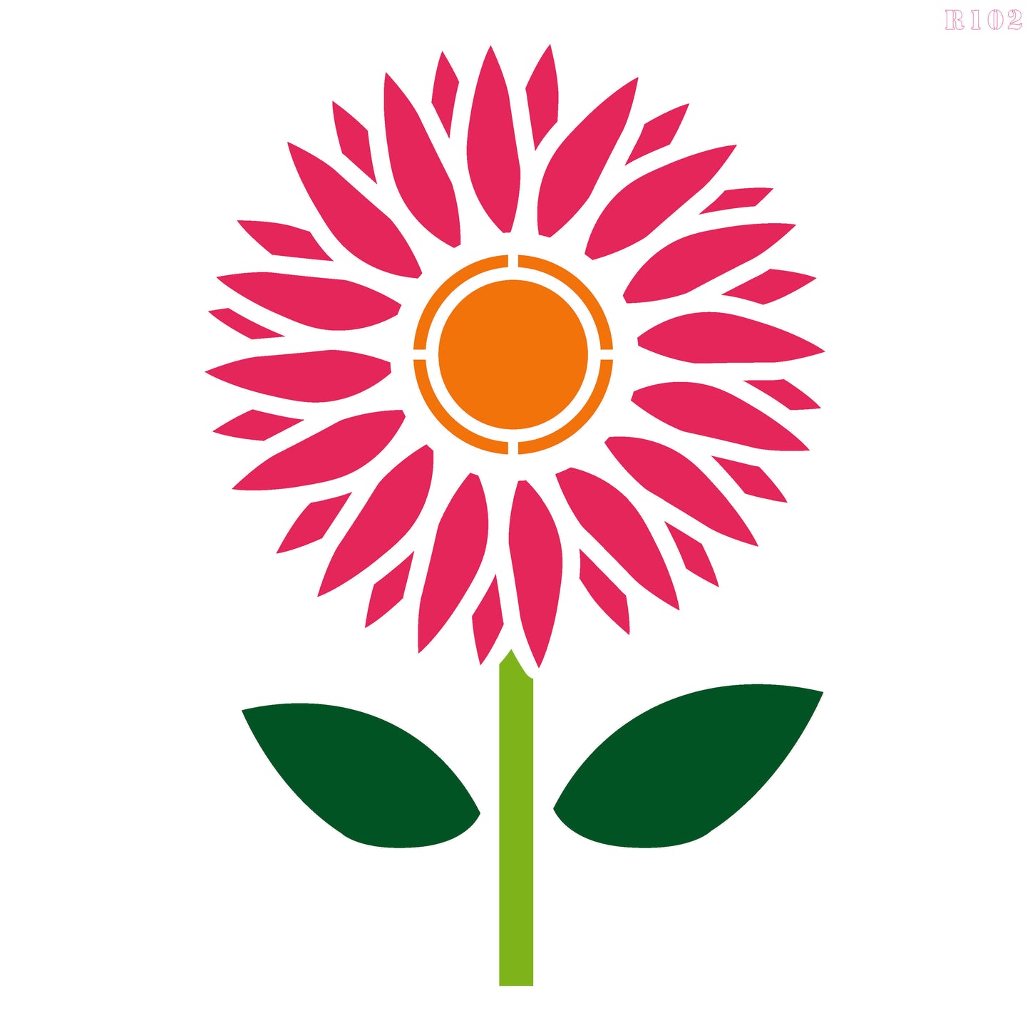 MaxxxMart - Flowers Wall Stencils-2 (Inches)