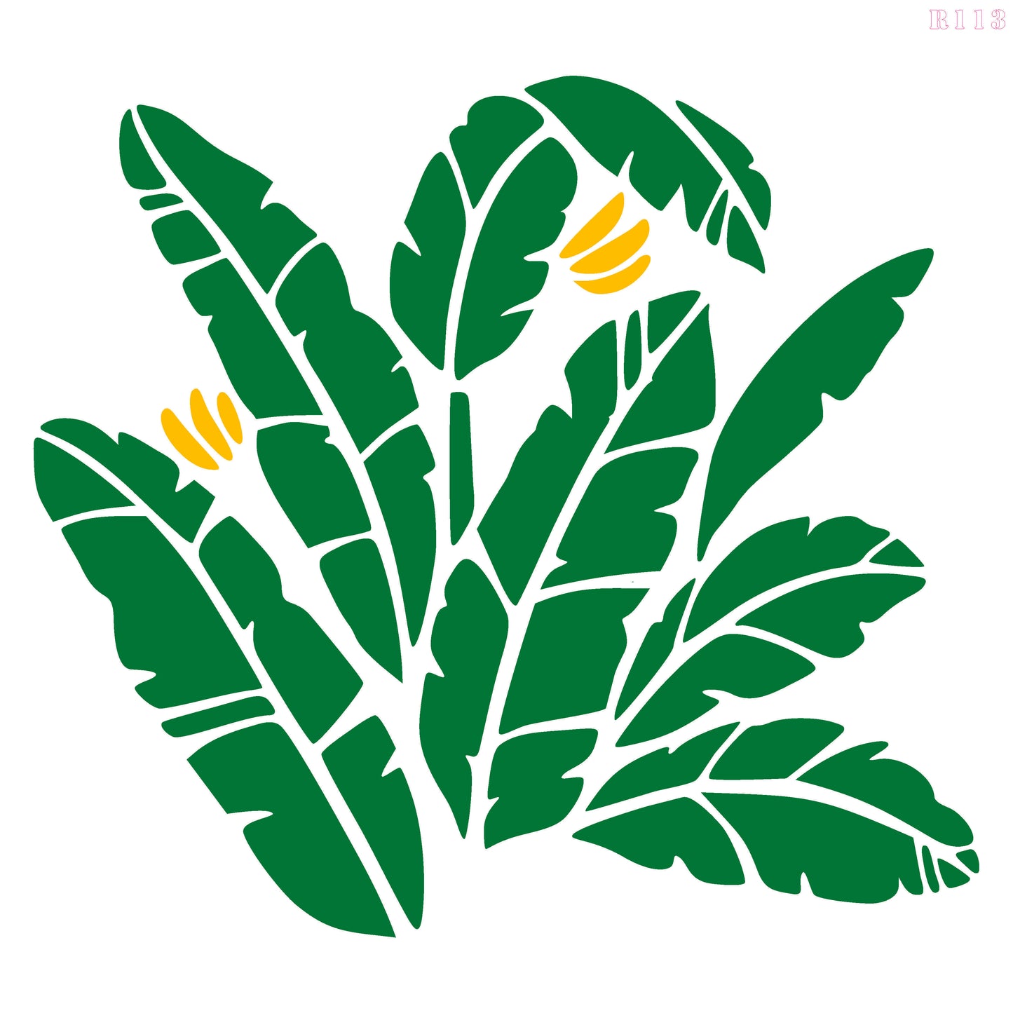 MaxxxMart - Leaf Wall Stencil (Inches)