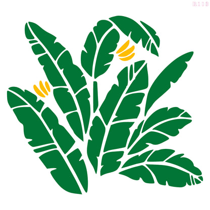 MaxxxMart - Leaf Wall Stencil (Inches)