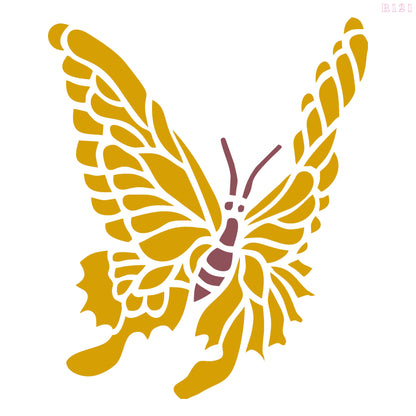 MaxxxMart - Butterfly wall Stencil (Inches)