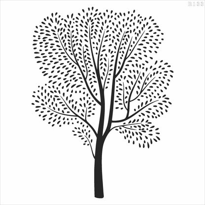 MaxxxMart - Trees wall Stencil-2 (Inches)