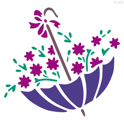 MaxxxMart - Street Corner, Valentine Design, Blooms Garden, Fish Duo Wall stencil (Inches)