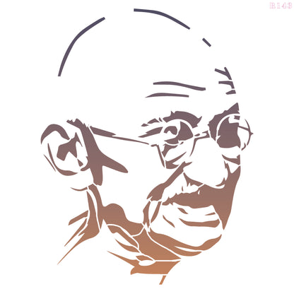 MaxxxMart - Mahatma Gandhi & Abdul Kalam Wall Stencil (Inches)