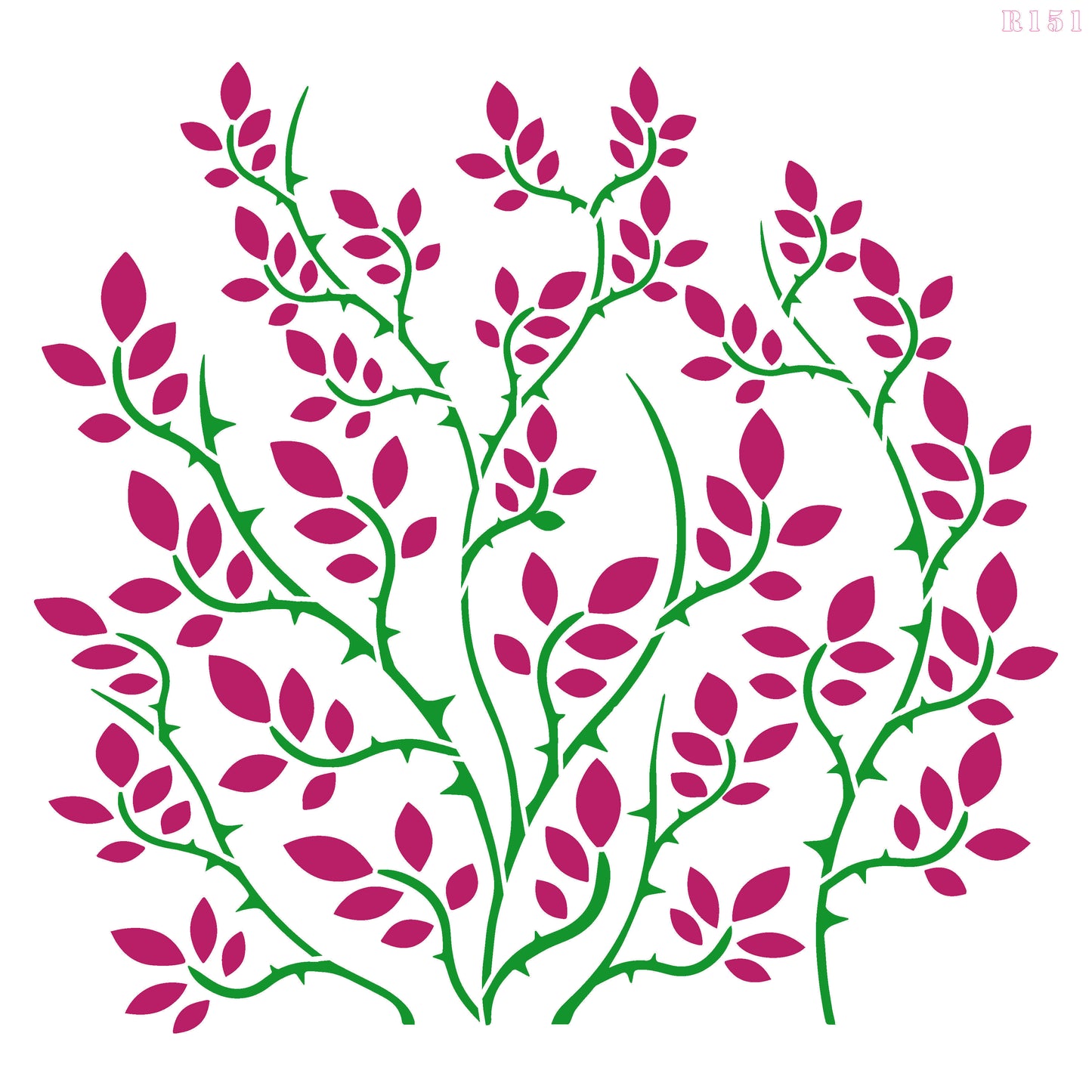 MaxxxMart - Flower Wall Stencils-3 (Inches)