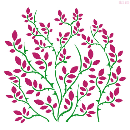 MaxxxMart - Flower Wall Stencils-3 (Inches)