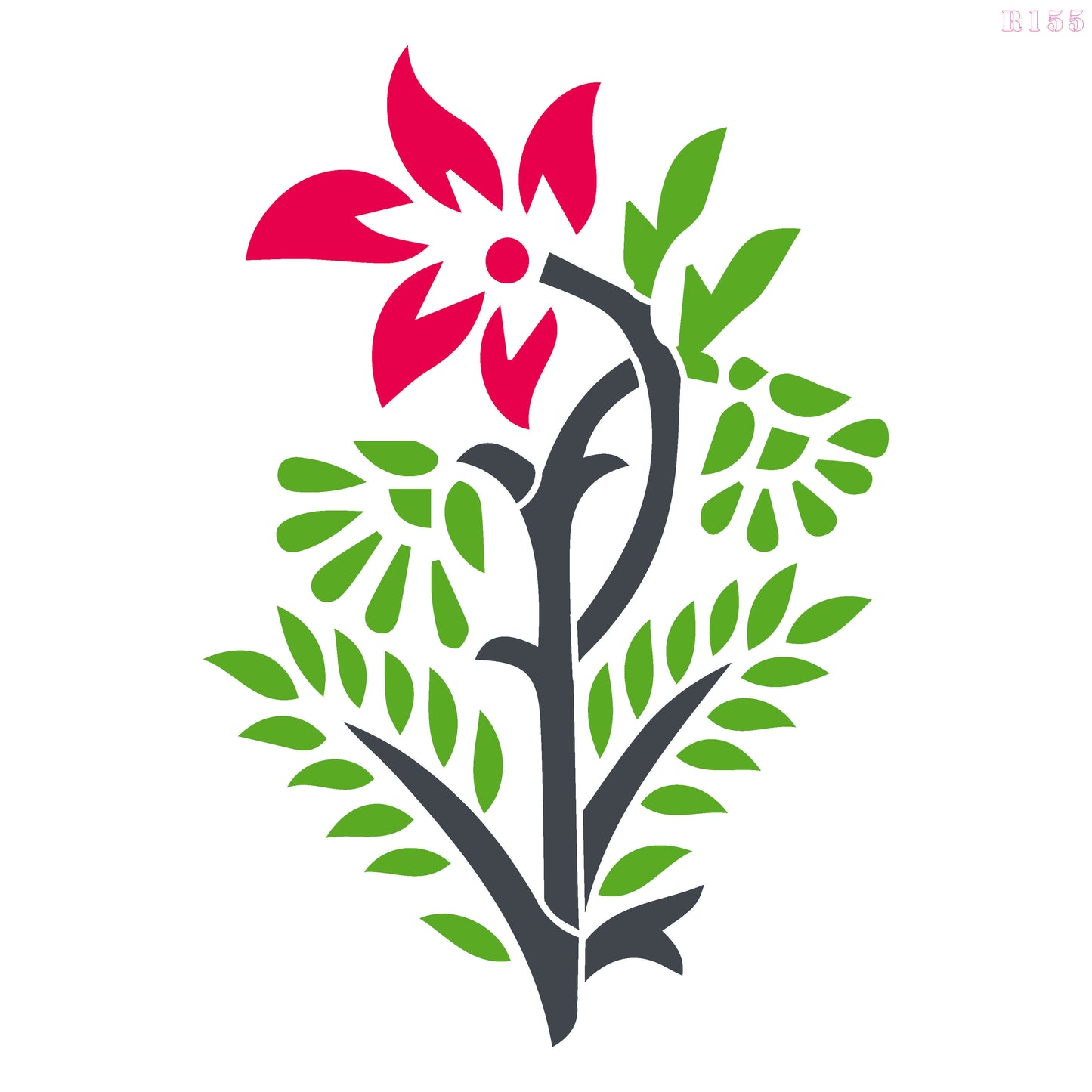 MaxxxMart - Flower Border wall stencil (Inches)