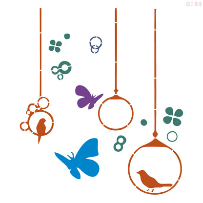 MaxxxMart - Wall pattern Stencil -1 (Inches)