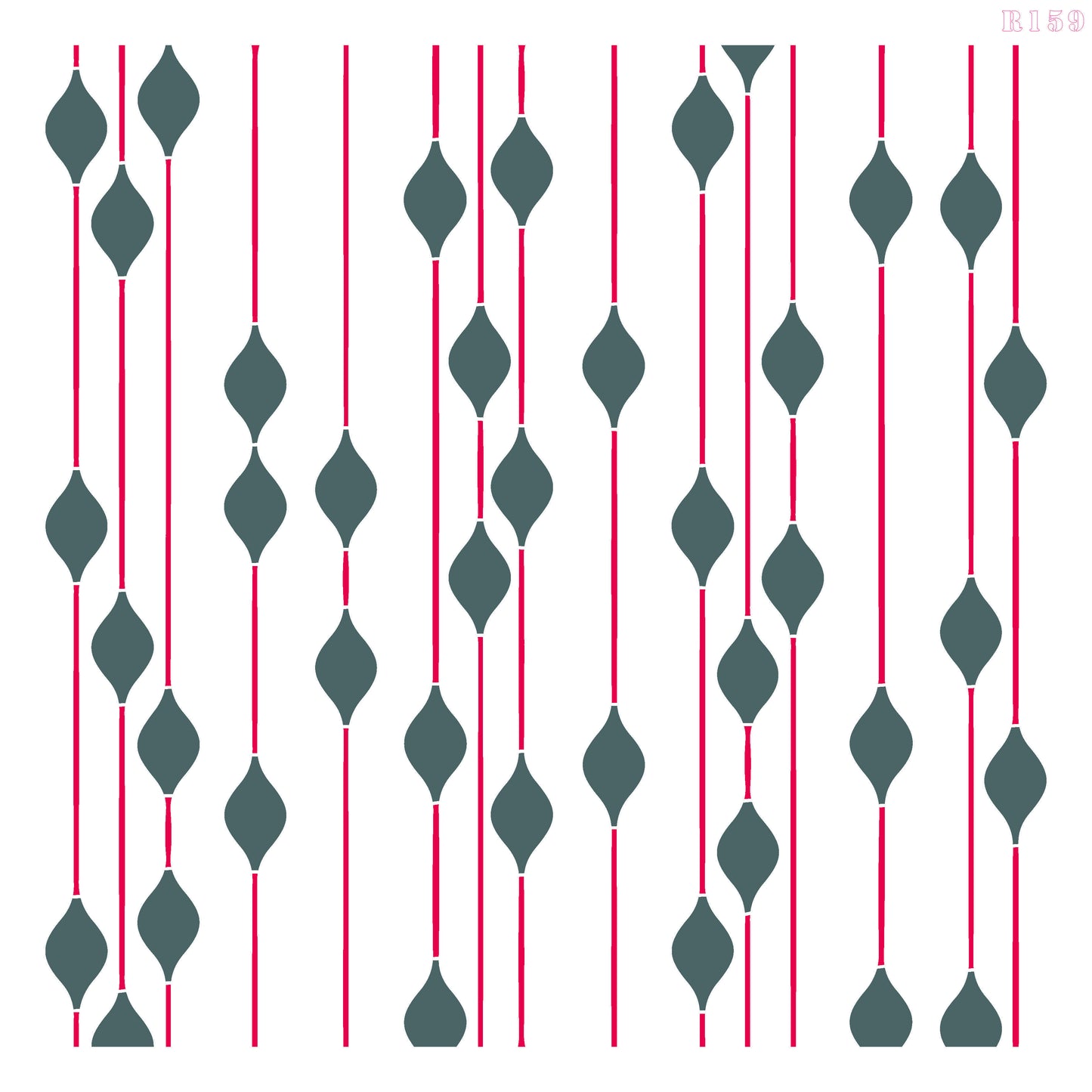 MaxxxMart - Wall pattern Stencil -1 (Inches)