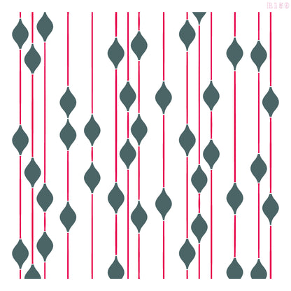 MaxxxMart - Wall pattern Stencil -1 (Inches)