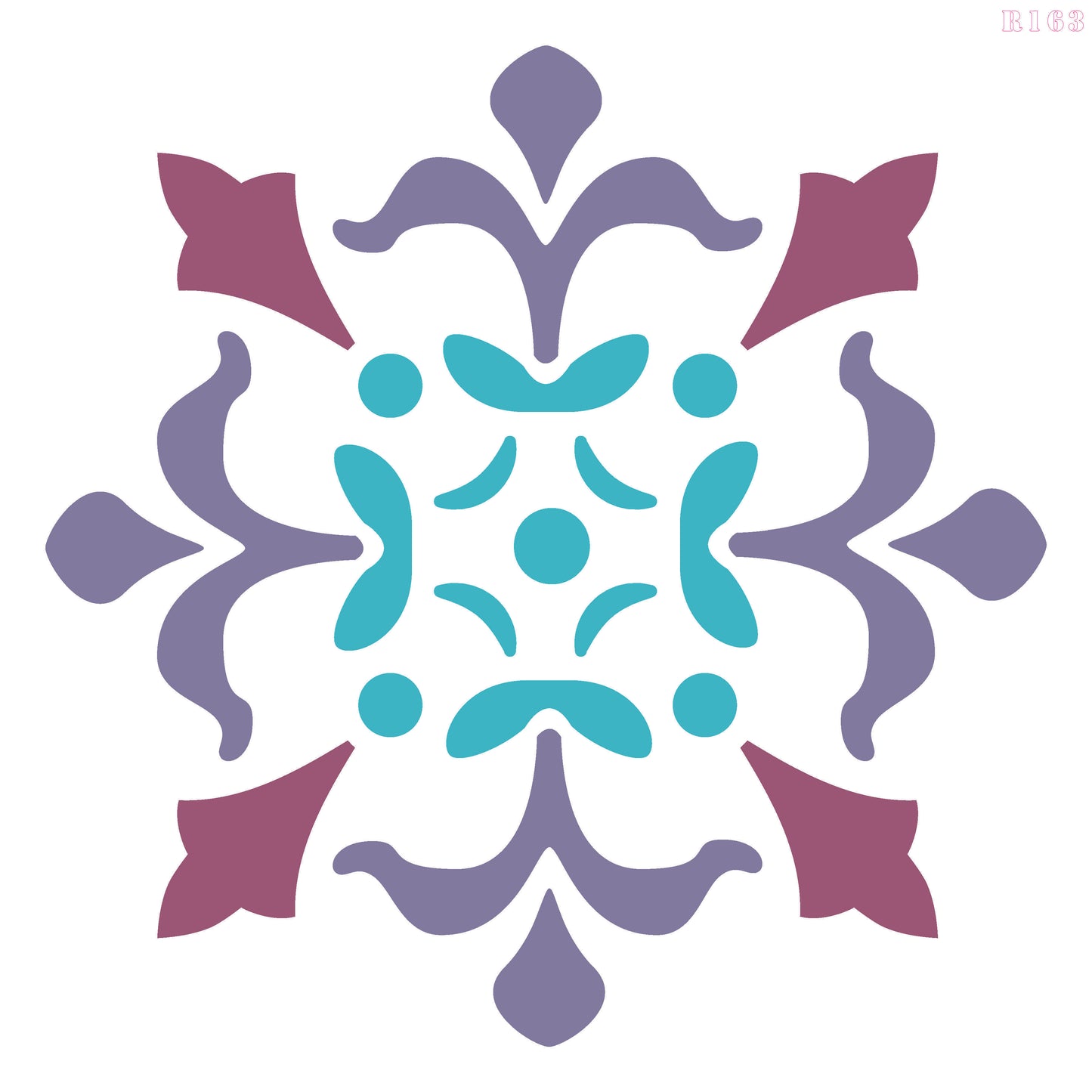 MaxxxMart - Wall pattern Stencil -2 (Inches)