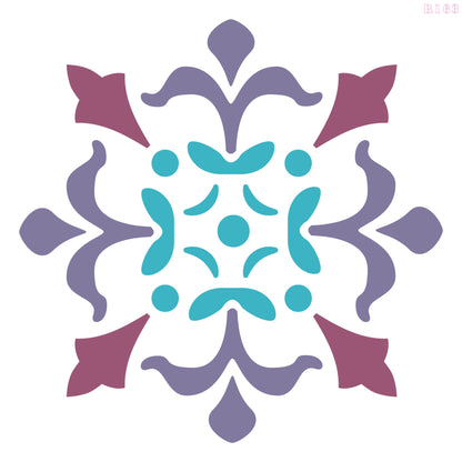 MaxxxMart - Wall pattern Stencil -2 (Inches)