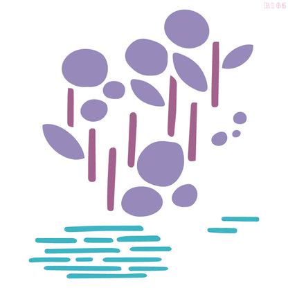 MaxxxMart - Wall pattern Stencil -2 (Inches)