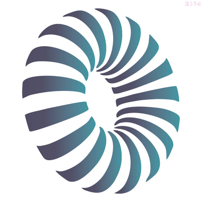 MaxxxMart - Wall pattern Stencil -2 (Inches)