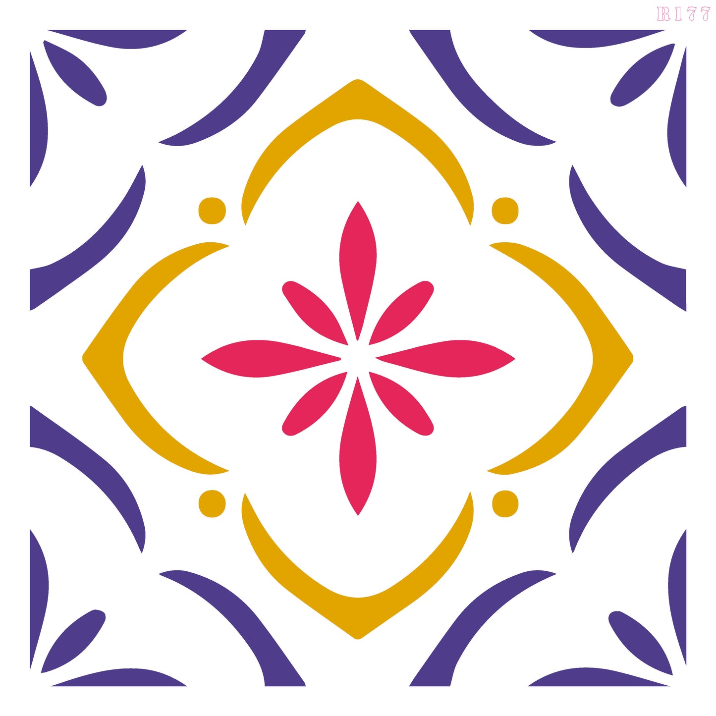 MaxxxMart - Wall pattern Stencil -3 (Inches)