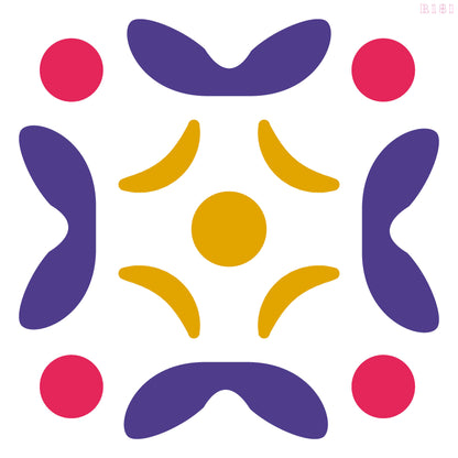 MaxxxMart - Wall pattern Stencil -4 (Inches)