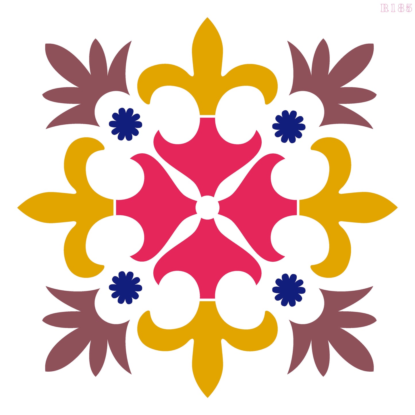 MaxxxMart - Wall pattern Stencil -5 (Inches)