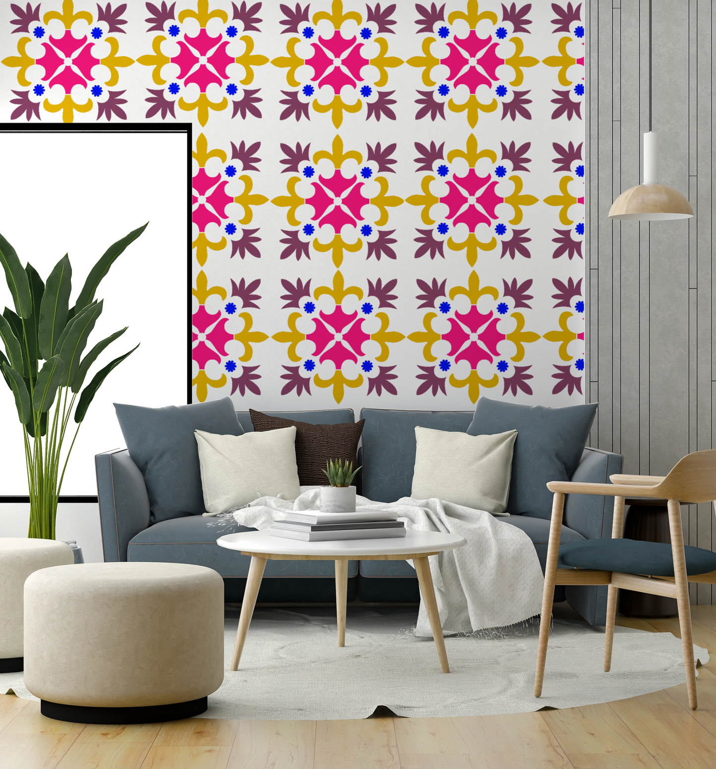 MaxxxMart - Wall pattern Stencil -5 (Inches)