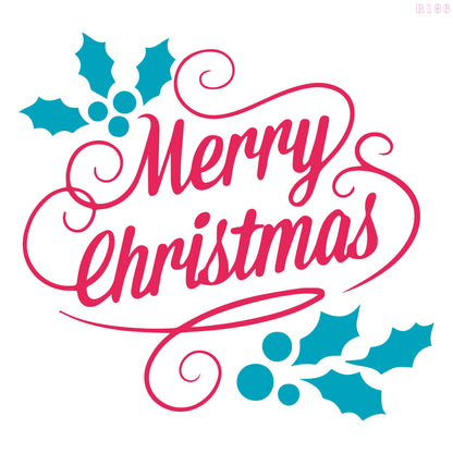 MaxxxMart - Happy Birthday And Merry Christmas Wall Stencils (Inches)