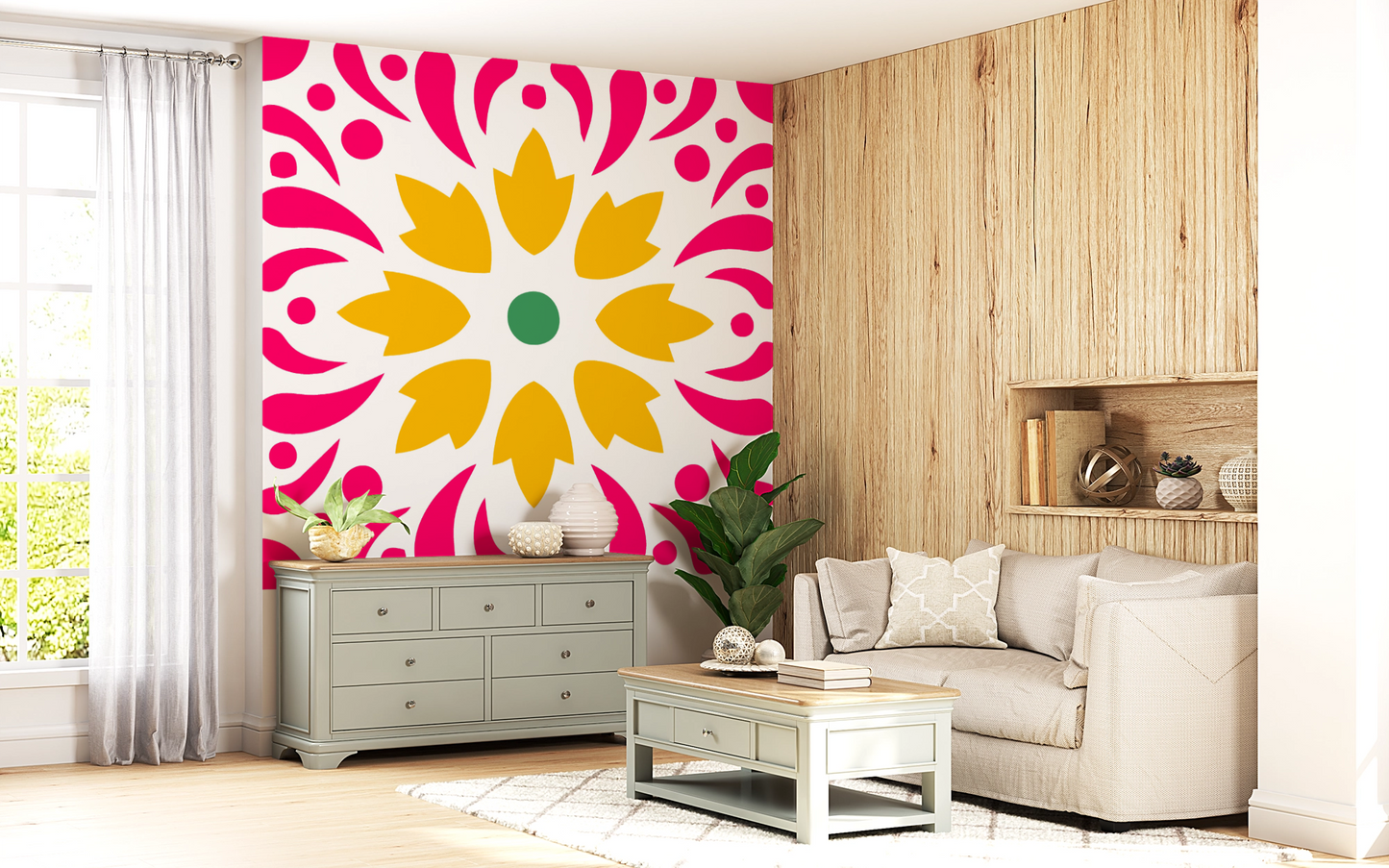 MaxxxMart - Wall pattern Stencil -5 (Inches)