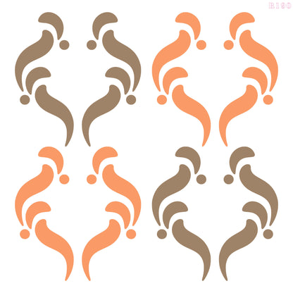 MaxxxMart - Wall pattern Stencil -5 (Inches)