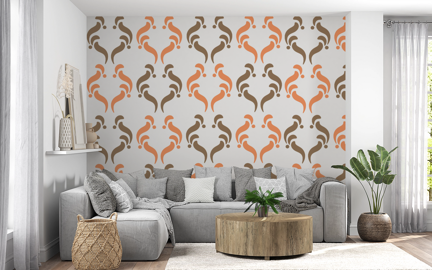 MaxxxMart - Wall pattern Stencil -5 (Inches)