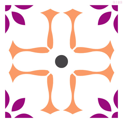 MaxxxMart - Wall pattern Stencil -6(Inches)