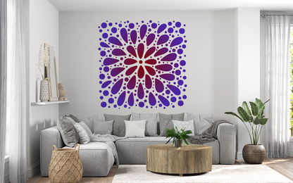 MaxxxMart - Wall pattern Stencil -7 (Inches)
