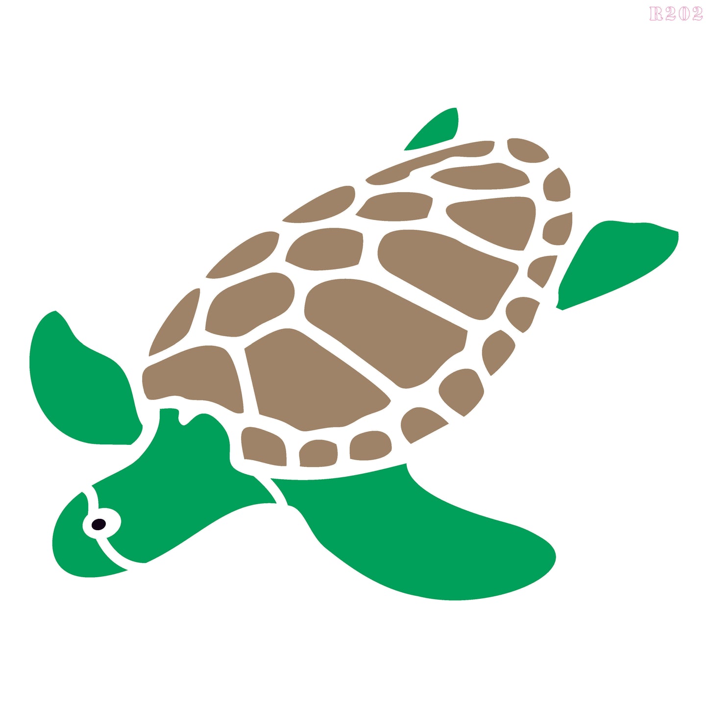 MaxxxMart - Tortoise Wall Stencil (Inches)