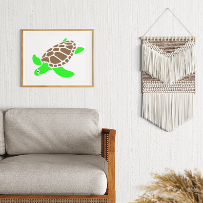 MaxxxMart - Tortoise Wall Stencil (Inches)