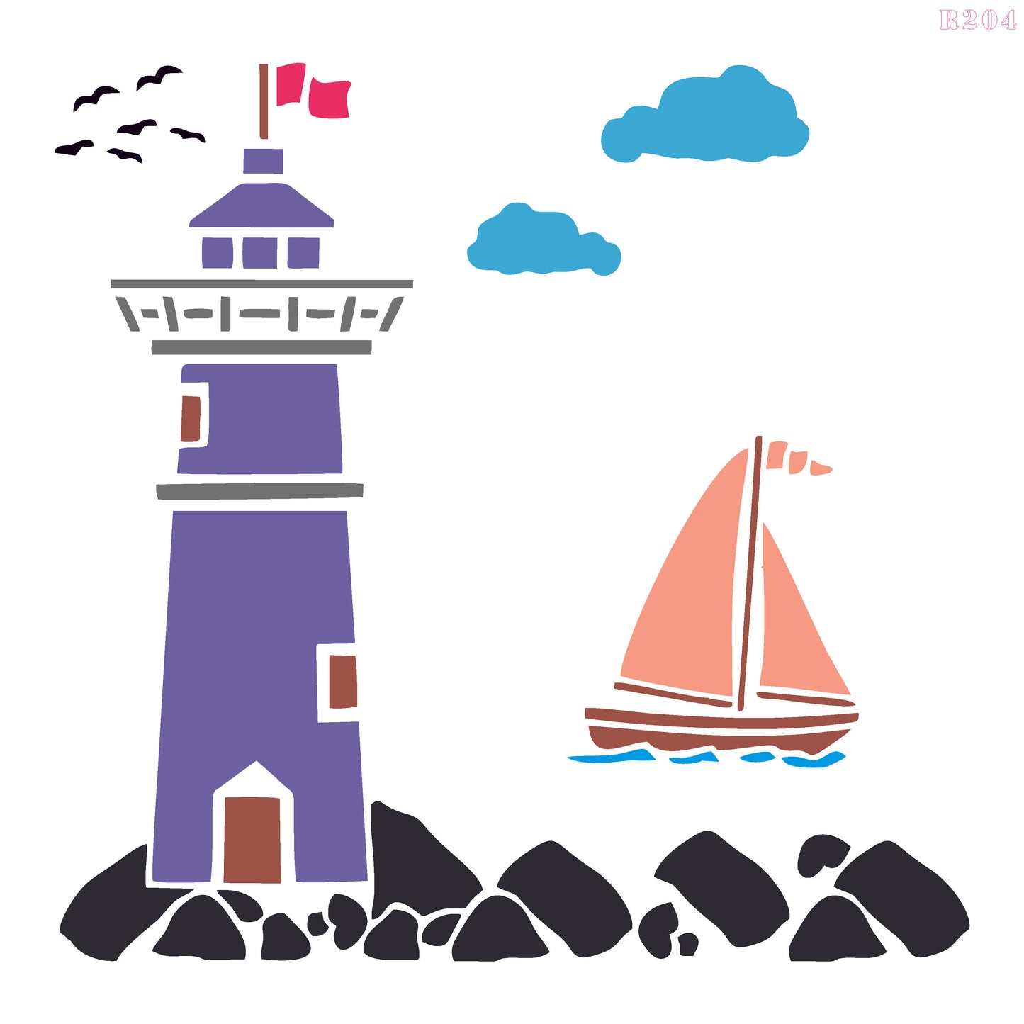 Maxxxmart - Multi Theme Craft Wall Stencil Collection (Inches)